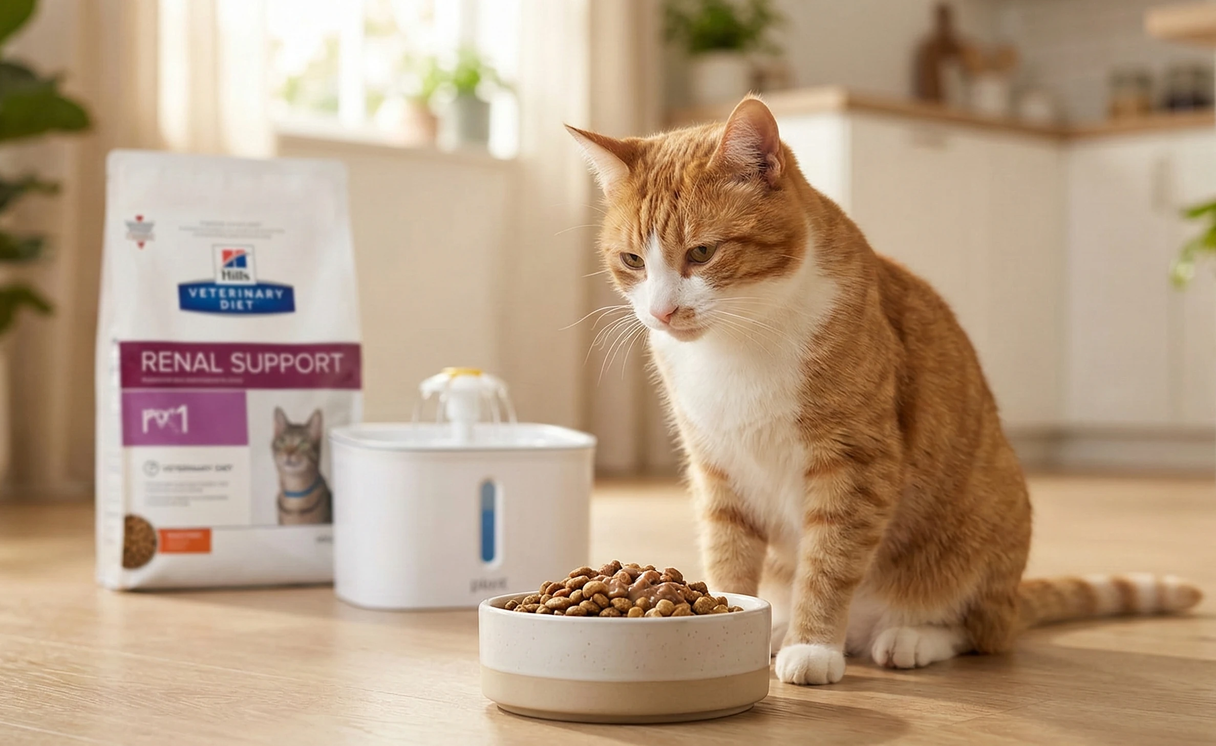 Gato mesa veterinário